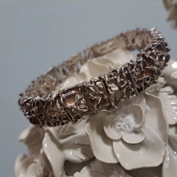 JUHLS KAUTOKEINO Sterling Silver Brutalist TUNDRA Bracelet #750 Norway - Picture 1 of 12